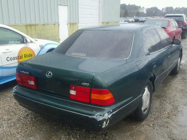 JT8BH28F9X0163373 - 1999 LEXUS LS 400 GREEN photo 4