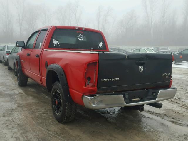 3D7HU18N12G165525 - 2002 DODGE RAM 1500 RED photo 3