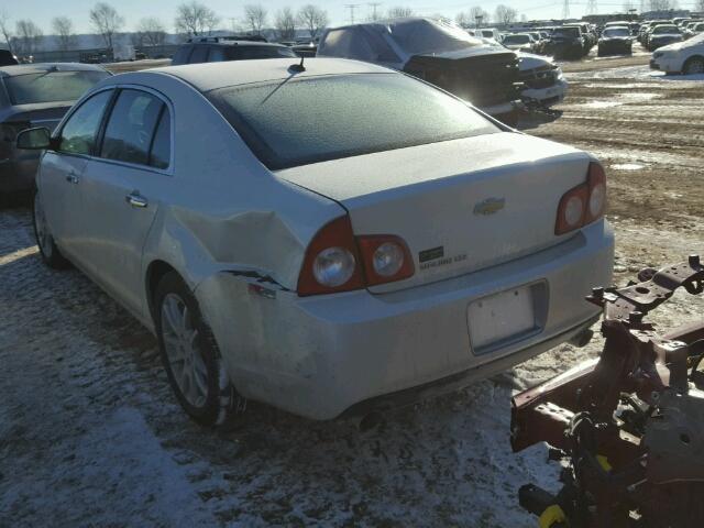 1G1ZE5E70BF100362 - 2011 CHEVROLET MALIBU LTZ WHITE photo 3