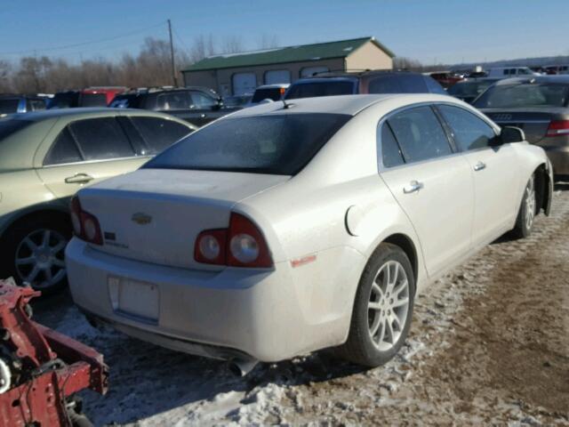 1G1ZE5E70BF100362 - 2011 CHEVROLET MALIBU LTZ WHITE photo 4