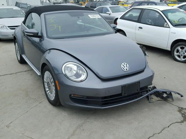 3VW5P7AT9DM826767 - 2013 VOLKSWAGEN BEETLE GRAY photo 1