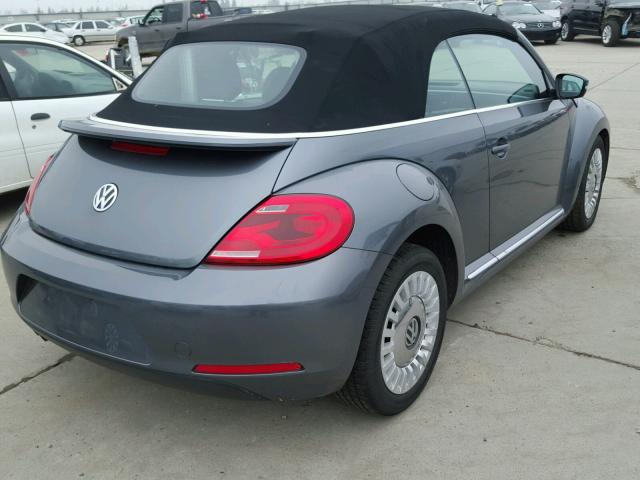 3VW5P7AT9DM826767 - 2013 VOLKSWAGEN BEETLE GRAY photo 4