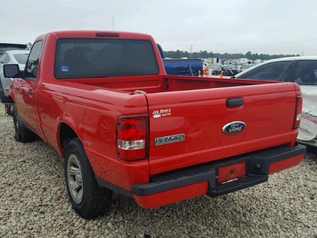 1FTYR10D98PA54062 - 2008 FORD RANGER RED photo 3