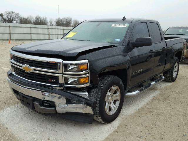 1GCVKREC3EZ111328 - 2014 CHEVROLET SILVERADO BLACK photo 2