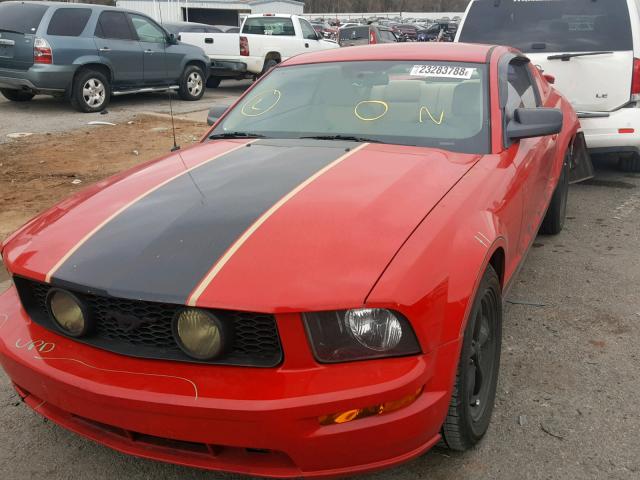 1ZVFT80N065124533 - 2006 FORD MUSTANG RED photo 2