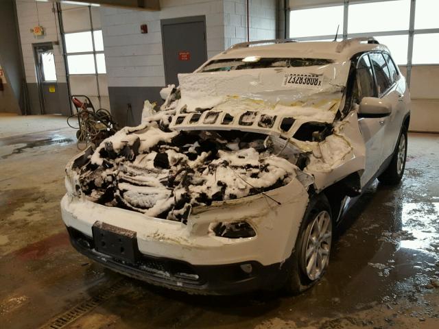 1C4PJMCS6EW128568 - 2014 JEEP CHEROKEE L WHITE photo 2