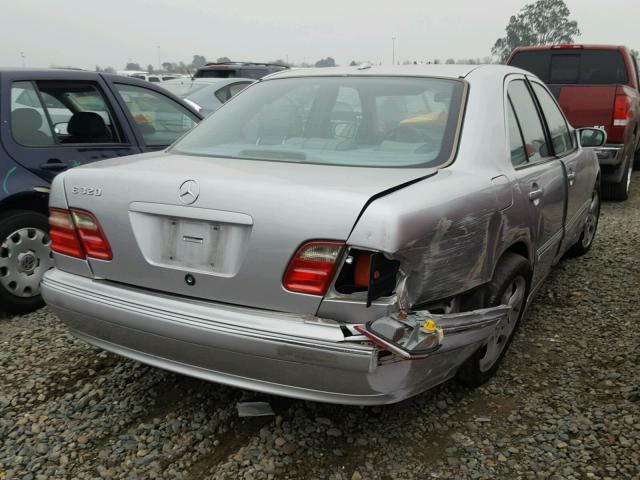 WDBJF65J61B166101 - 2001 MERCEDES-BENZ E 320 SILVER photo 4