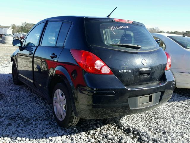 3N1BC1CP3CK247737 - 2012 NISSAN VERSA S BLACK photo 3