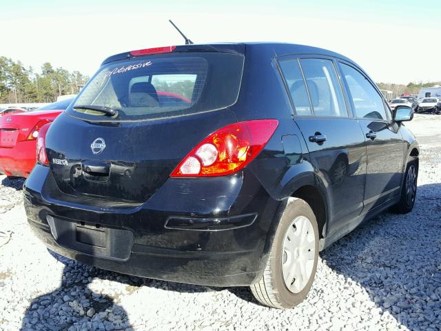 3N1BC1CP3CK247737 - 2012 NISSAN VERSA S BLACK photo 4