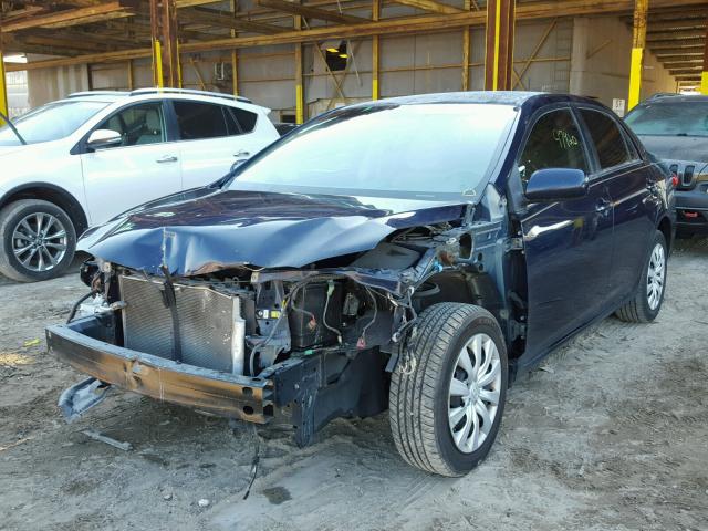 2T1BU4EEXDC939886 - 2013 TOYOTA COROLLA BA BLUE photo 2