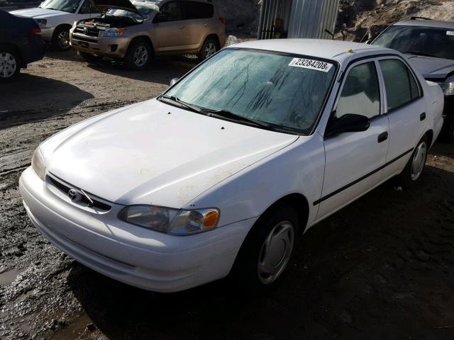 1NXBR12E9YZ395681 - 2000 TOYOTA COROLLA VE WHITE photo 2