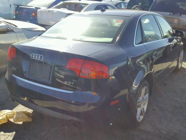 WAUAF78E07A035926 - 2007 AUDI A4 2 BLUE photo 4