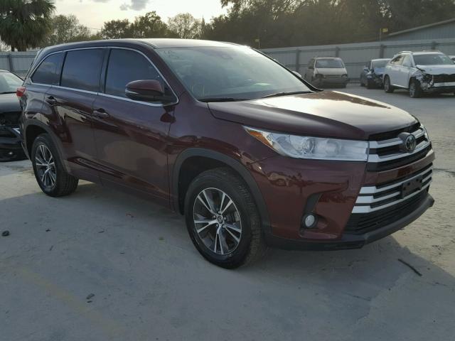 5TDZZRFH8HS194946 - 2017 TOYOTA HIGHLANDER RED photo 1