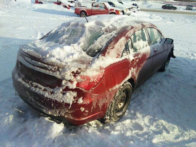 1C3CCBAB6CN274282 - 2012 CHRYSLER 200 LX RED photo 4