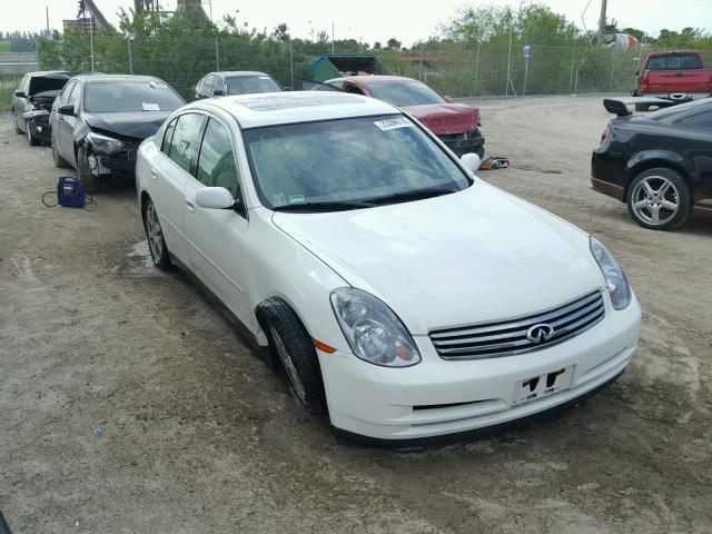 JNKCV51E63M004541 - 2003 INFINITI G35 WHITE photo 1