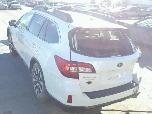 4S4BSBNC3F3349433 - 2015 SUBARU OUTBACK 2. WHITE photo 3