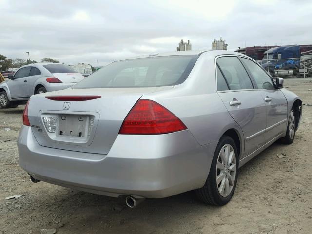 1HGCM66506A041305 - 2006 HONDA ACCORD EX SILVER photo 4