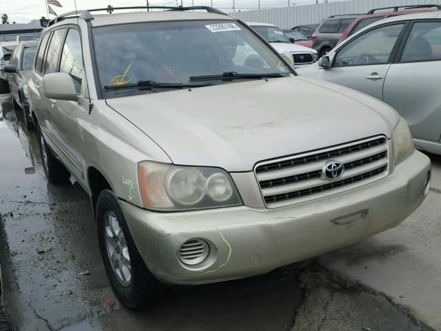 JTEGF21A030085146 - 2003 TOYOTA HIGHLANDER GOLD photo 1