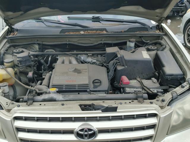 JTEGF21A030085146 - 2003 TOYOTA HIGHLANDER GOLD photo 7