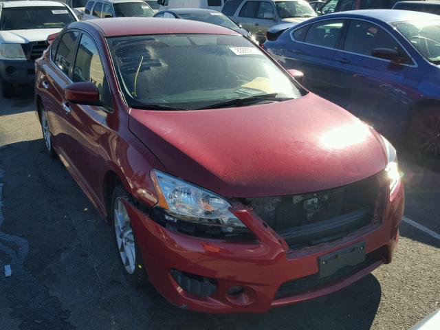 3N1AB7AP2DL778976 - 2013 NISSAN SENTRA S RED photo 1