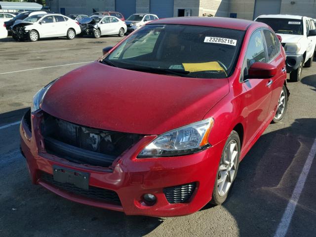 3N1AB7AP2DL778976 - 2013 NISSAN SENTRA S RED photo 2