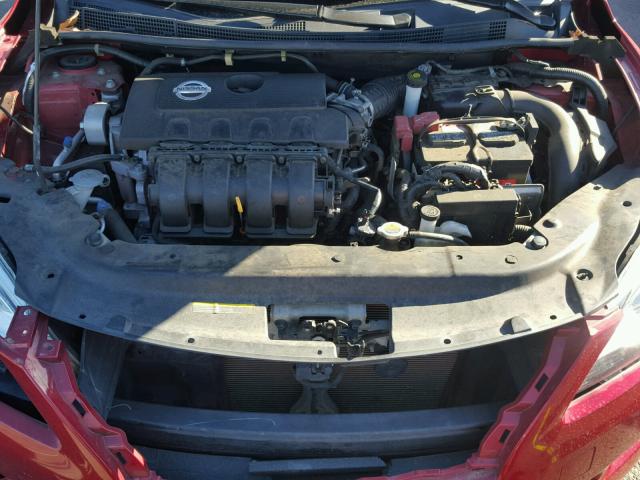 3N1AB7AP2DL778976 - 2013 NISSAN SENTRA S RED photo 7