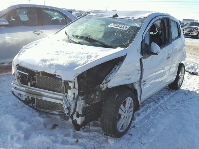 KL8CA6S94DC598437 - 2013 CHEVROLET SPARK LS WHITE photo 2