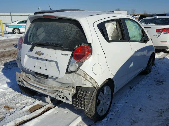 KL8CA6S94DC598437 - 2013 CHEVROLET SPARK LS WHITE photo 4