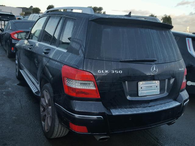 WDCGG8HB4AF336130 - 2010 MERCEDES-BENZ GLK 350 4M BLACK photo 3