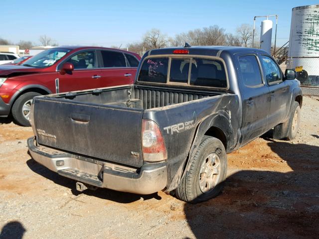 5TFLU4EN4FX126214 - 2015 TOYOTA TACOMA DOU CHARCOAL photo 4