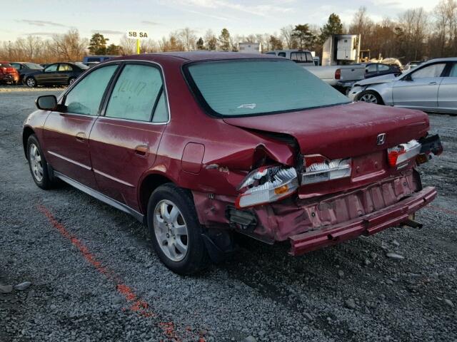 1HGCG56722A145341 - 2002 HONDA ACCORD SE MAROON photo 3