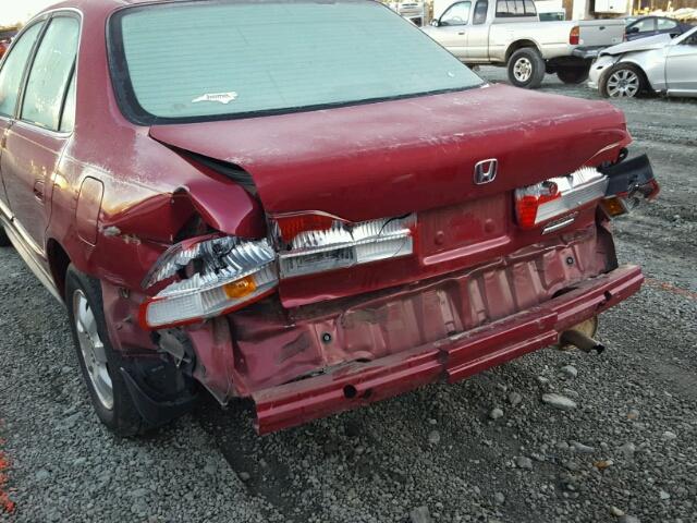 1HGCG56722A145341 - 2002 HONDA ACCORD SE MAROON photo 9