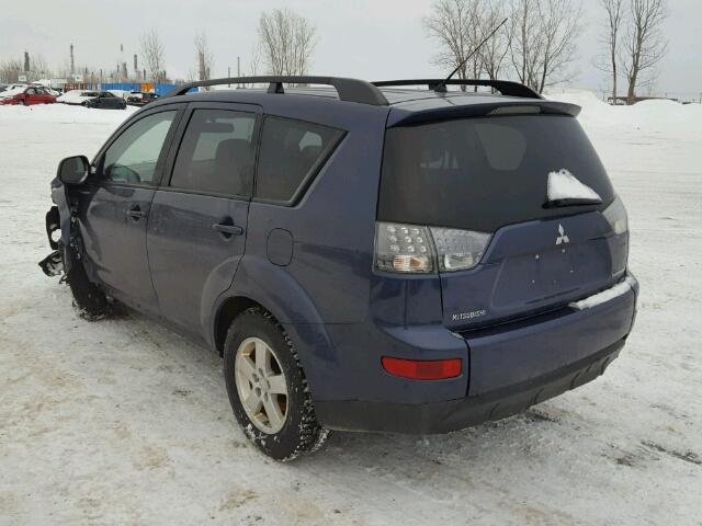 JA4LT21W69Z603282 - 2009 MITSUBISHI OUTLANDER BLUE photo 3