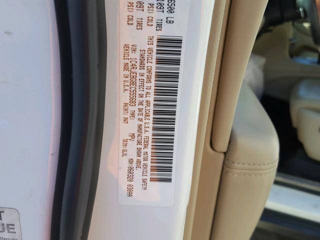 1C4RJEBG8EC555683 - 2014 JEEP GRAND CHER WHITE photo 10