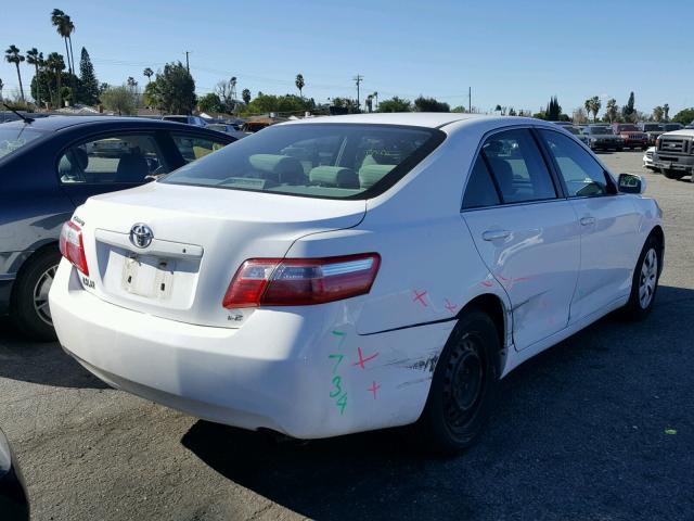 4T4BE46K79R065493 - 2009 TOYOTA CAMRY BASE WHITE photo 4