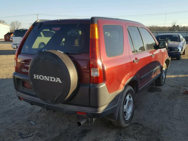 JHLRD68482C019633 - 2002 HONDA CR-V LX RED photo 4