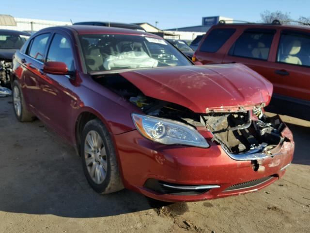 1C3CCBAB2DN641163 - 2013 CHRYSLER 200 LX BURGUNDY photo 1