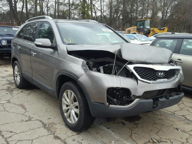 5XYKU4A25BG119812 - 2011 KIA SORENTO EX GRAY photo 1