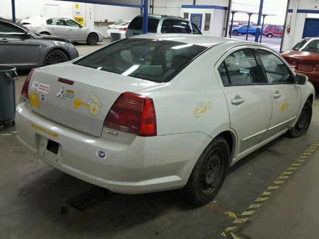 4A3AB36F15E053857 - 2005 MITSUBISHI GALANT ES WHITE photo 4