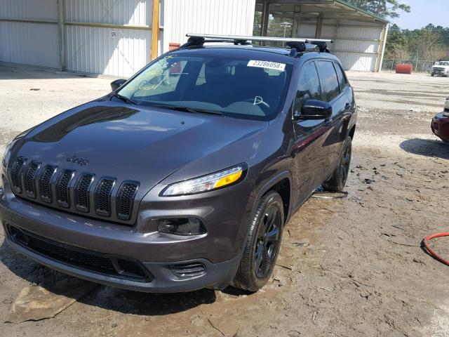 1C4PJLAB6GW336465 - 2016 JEEP CHEROKEE S BLACK photo 2