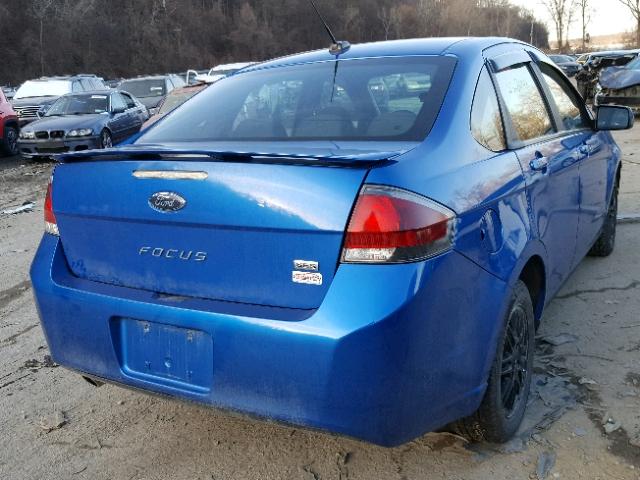 1FAHP3GN2AW271549 - 2010 FORD FOCUS SES BLUE photo 4