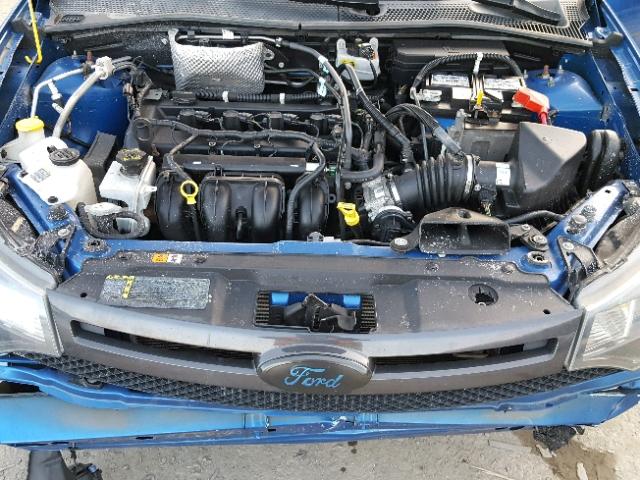 1FAHP3GN2AW271549 - 2010 FORD FOCUS SES BLUE photo 7