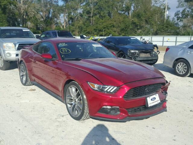 1FA6P8TH1G5218313 - 2016 FORD MUSTANG RED photo 1