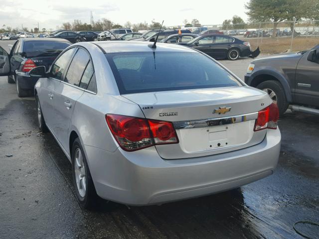 1G1PF5SC6C7394366 - 2012 CHEVROLET CRUZE LT SILVER photo 3