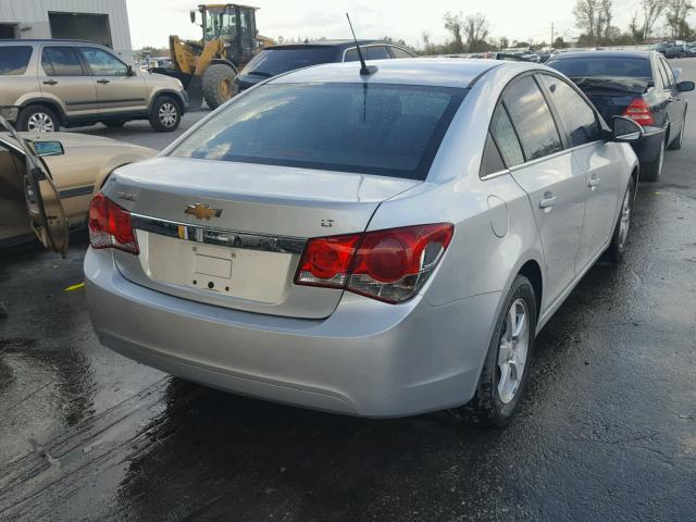 1G1PF5SC6C7394366 - 2012 CHEVROLET CRUZE LT SILVER photo 4