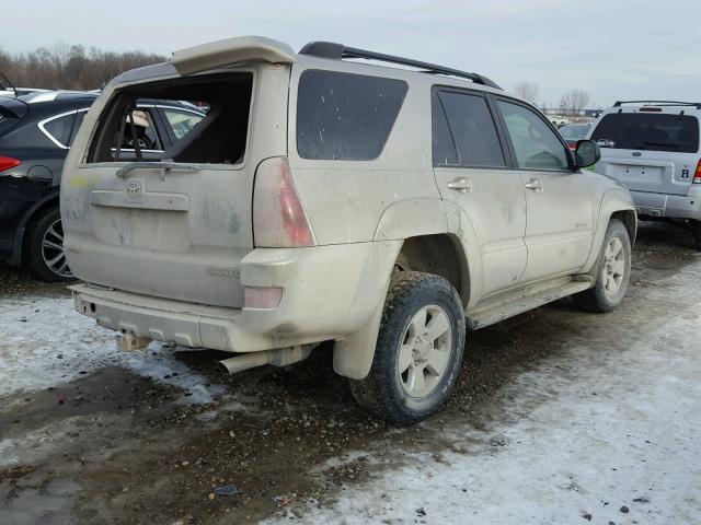 JTEBU14R340049562 - 2004 TOYOTA 4RUNNER SR TAN photo 4