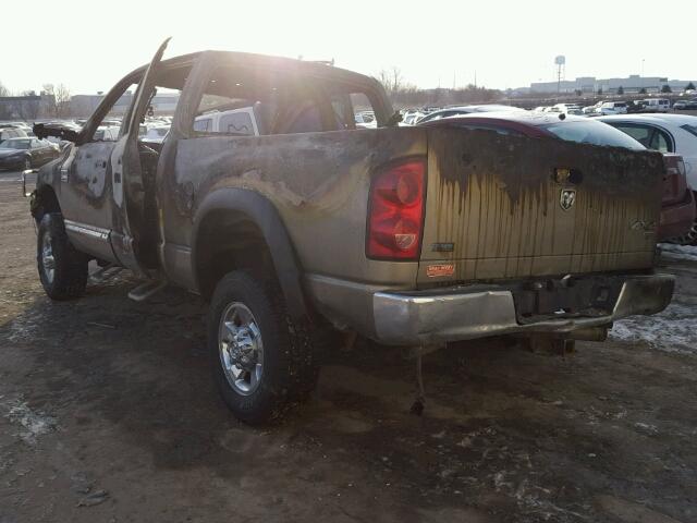 3D3KS28A68G141519 - 2008 DODGE RAM 2500 S TAN photo 3