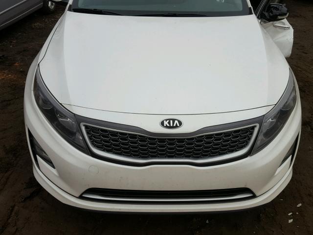 KNAGN4AD3E5065487 - 2014 KIA OPTIMA HYB WHITE photo 7