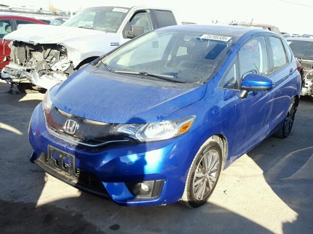 JHMGK5H75GX019005 - 2016 HONDA FIT EX BLUE photo 2