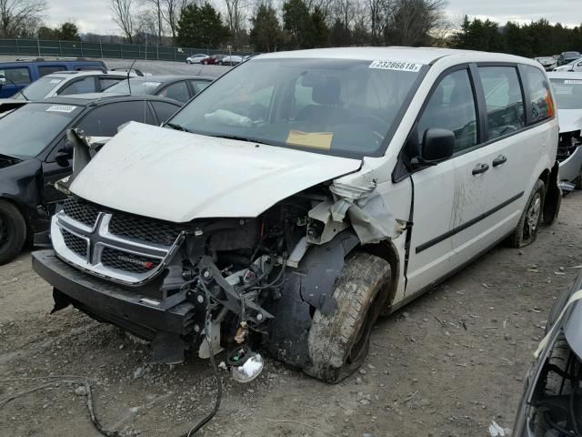 2C4RDGBG5DR563720 - 2013 DODGE GRAND CARA WHITE photo 2